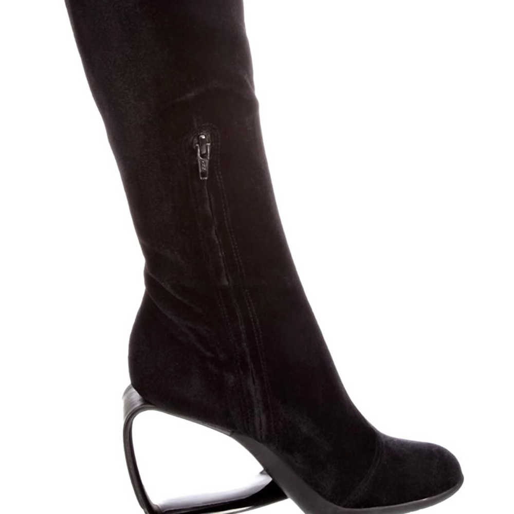 United Nude Mobius High Wedge black suede knee high boot!! European 37, US 6.5.